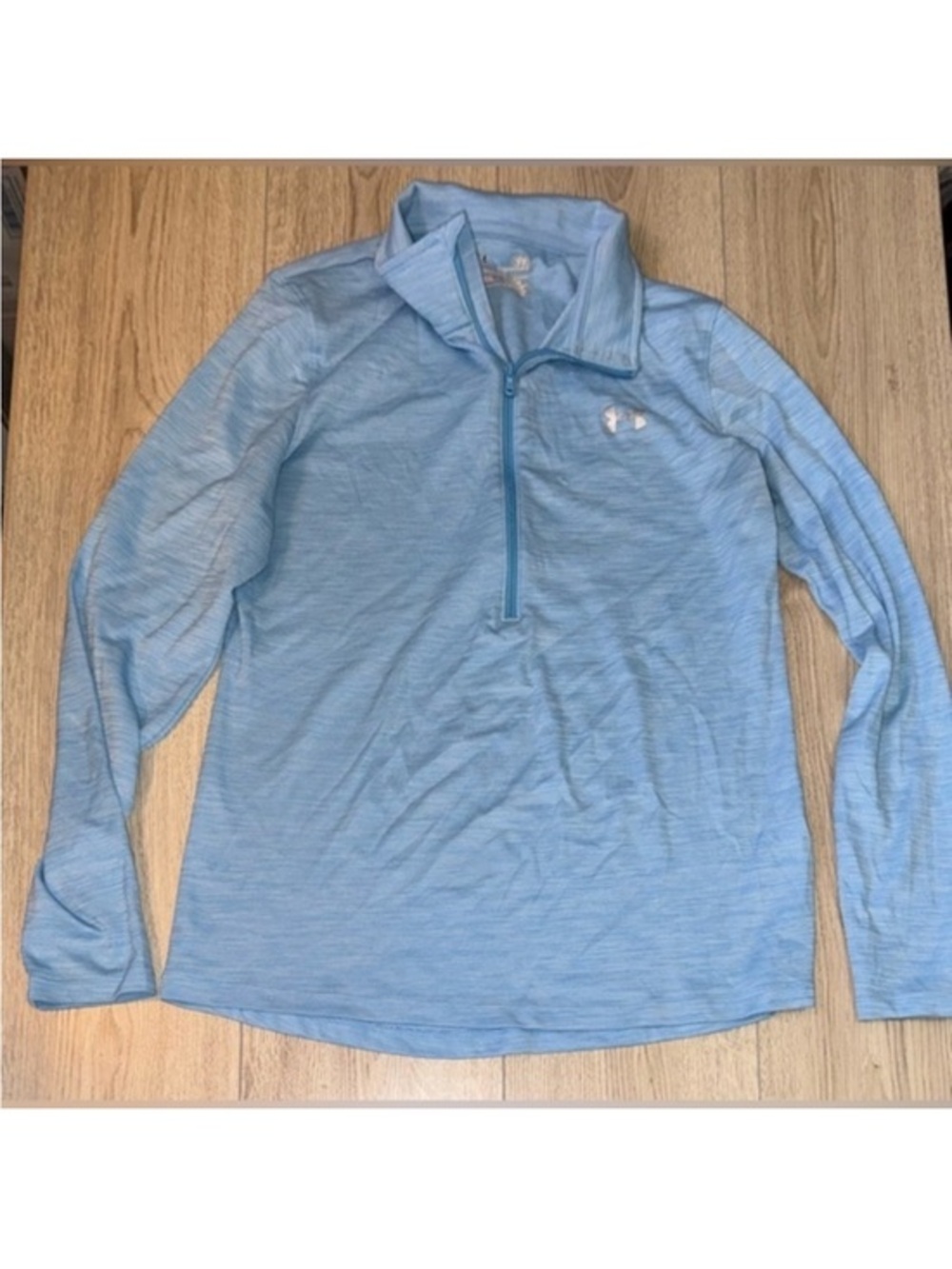 Under armour blue quarter zip sweatshirt sweater